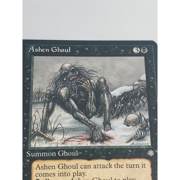 Ashen Ghoul Ice Age 1995 MTG Black Creature Old Border Vintage Card - Picture 8 of 10